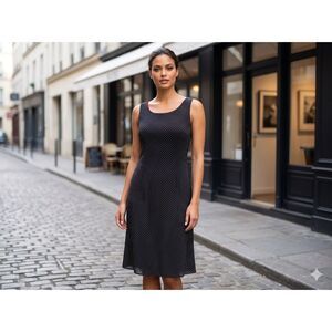 Sheri Martin NY Polka Dot Sleeveless Dress Size12